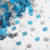 SHATCHI 28g Blue & Silver 60th Birthday Confetti Foil Metallic