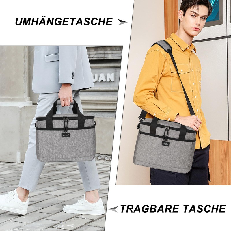 CALIYO Cool Bag, Lunch Bag, Foldable for Men and Women,