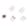 Deckorators Textured White Aluminum Rapid Rail Stair Bracket Kit (4-Pack)