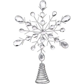Heaven Sends - Silver Metal Snowflake Tree Topper
