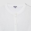 JAJU [JAJU] Women's Sheer Long Sleeve Cardigan_White