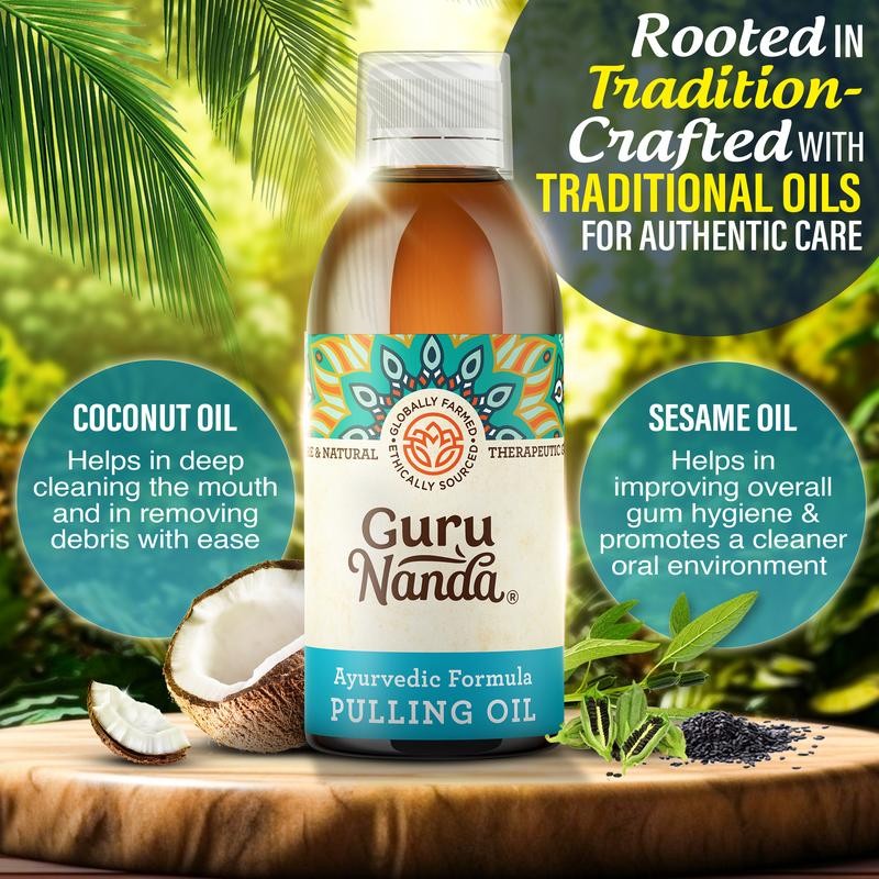 GuruNanda Original Formula Pulling Oil for Teeth & Gums -