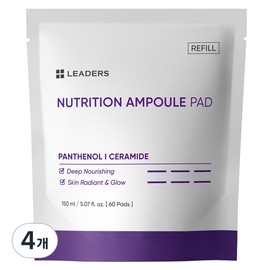 Leaders Moisturizing Nourishing Pad Refill 150ml, 4 Packs / 리더스 보습 영양 패드 리필 150ml, 4개