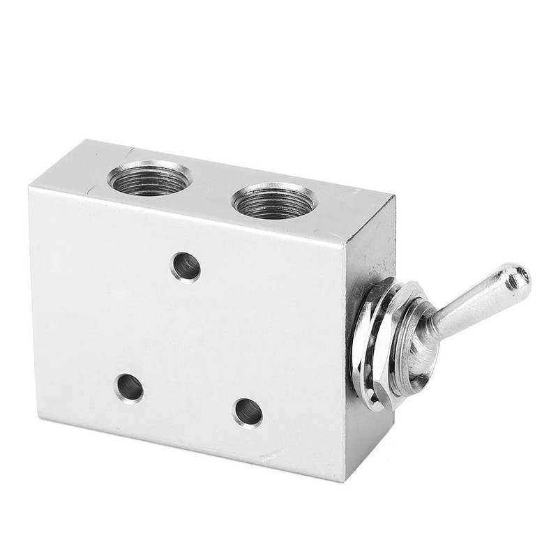 Toggle Switch Valve 2-Position 5-Way Mechanical Pneumatic Knob Switch G1/8