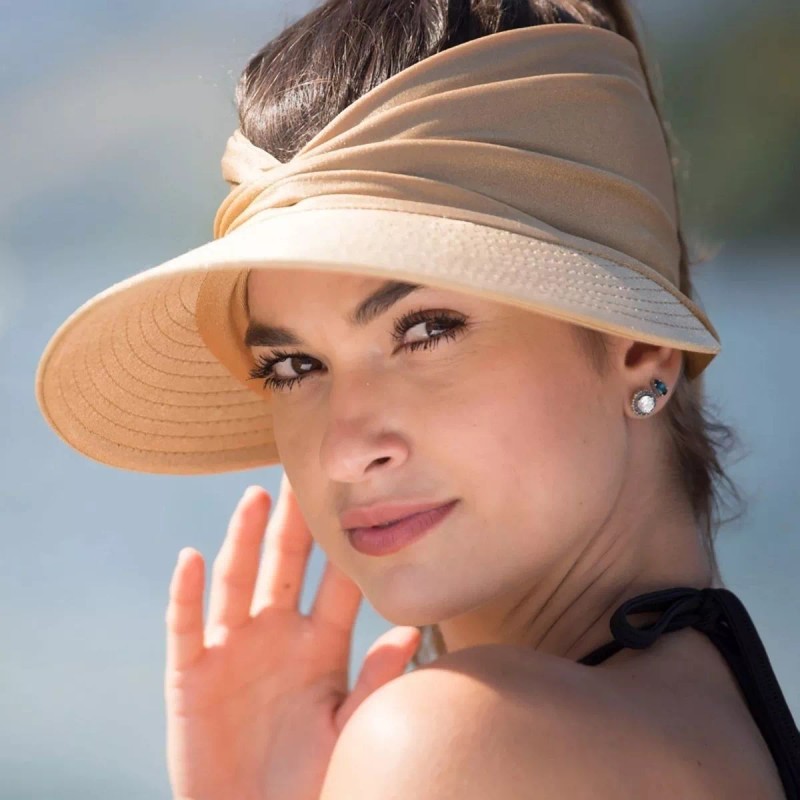 Veraly Visera Turbante Mujer Sombrero Playa Gorro Protección Uv