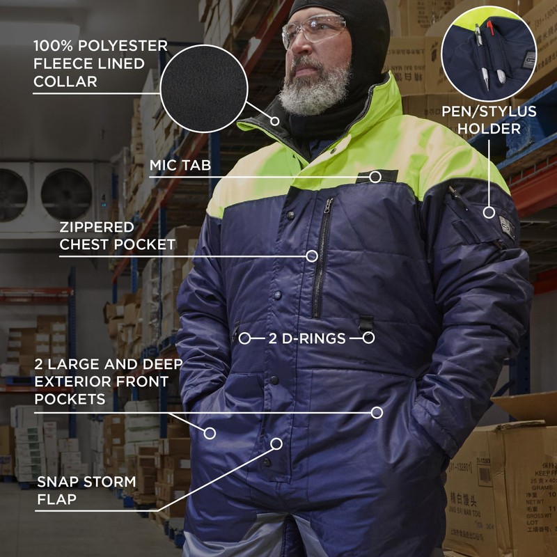 Ergodyne N-Ferno 6475 Insulated Freezer Suit, Cold Storage Work Coveralls