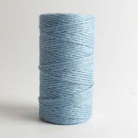 Micomon 300 Feet Natural Jute Twine Best Arts Crafts Gift Twine Christmas Twine Industrial Packing Materials Durable String for Gardening Applications(Lt.Blue)