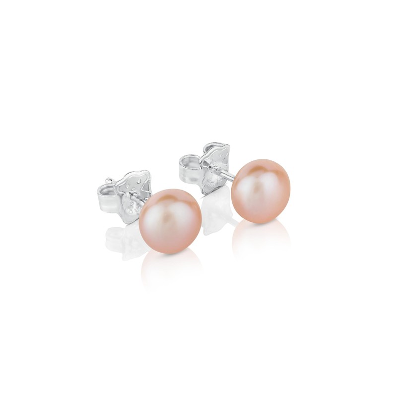 Silver TOUS Pearl Earrings with Pearl