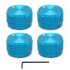 Unbranded 4pcs Blue Guitar Knobs Aluminum Alloy Volume Audio Potentiometer