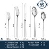 KINGSTONE Silverware Sets, 60 Piece Flatware Set for 12, 18/10