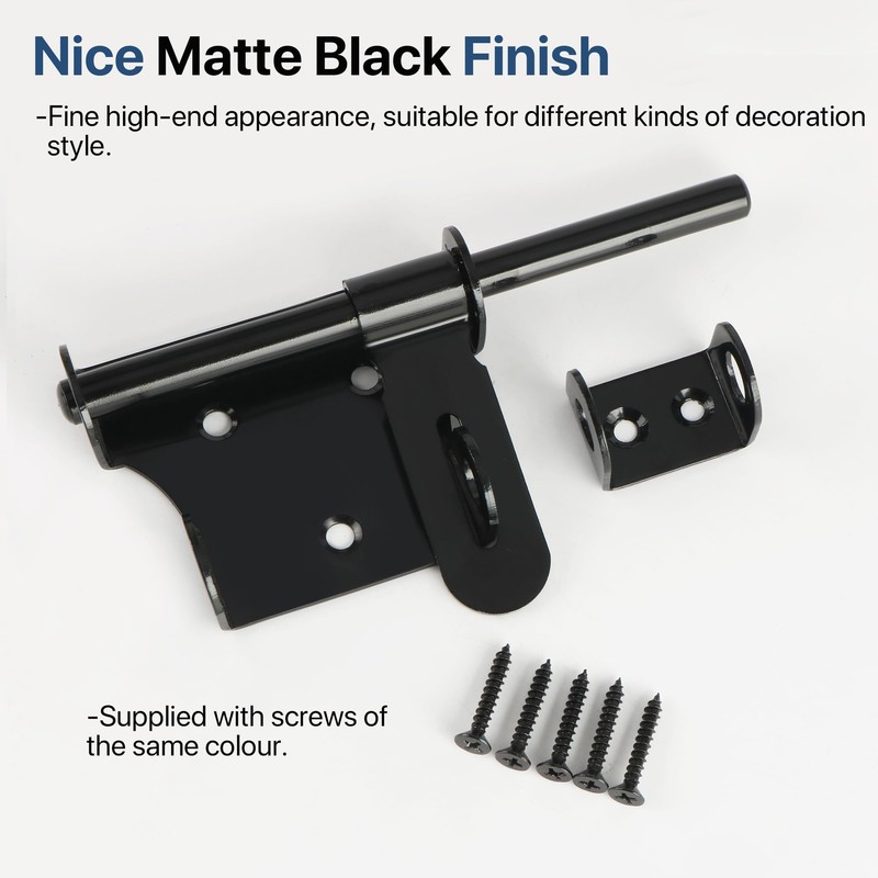 Sayayo Slide Bolt Latch Lock 6 Inch Heavy Duty Stainless