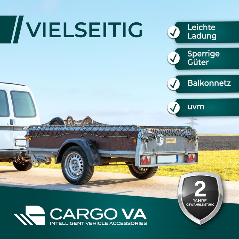 CargoVA® Intelligent Trailer Net Stretchy 1 x 2 to 2