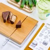 LZMS Wooden Cheese Cutting Board, Cheese Slicer Kit with Replaceable