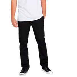 Volcom Men's Frickin Modern Fit Stretch Chino Pant, Black 1, 32W x 32L
