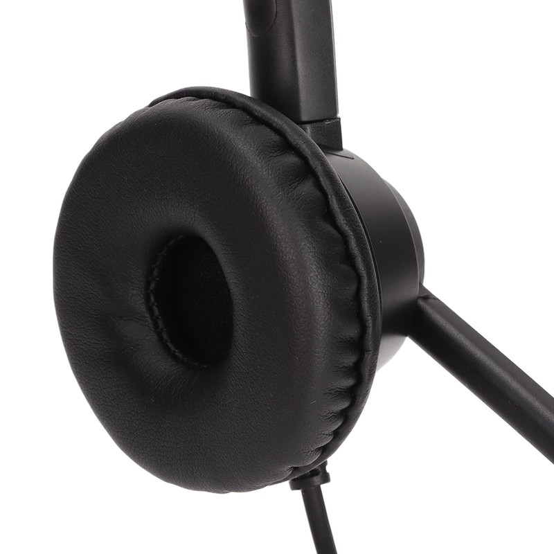 RJ9 Telephone Headset with Microphone Noise Cancelling Dual Ear Office