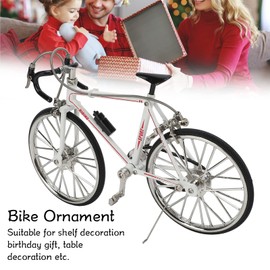 Tgoon Adorno de Bicicleta, Modelo de Bicicleta, 11,5x19,5 cm para Regalos de cumpleaños para decoración de Escritorio Mini Bicicleta Modelo Finger decoración de Escritorio para