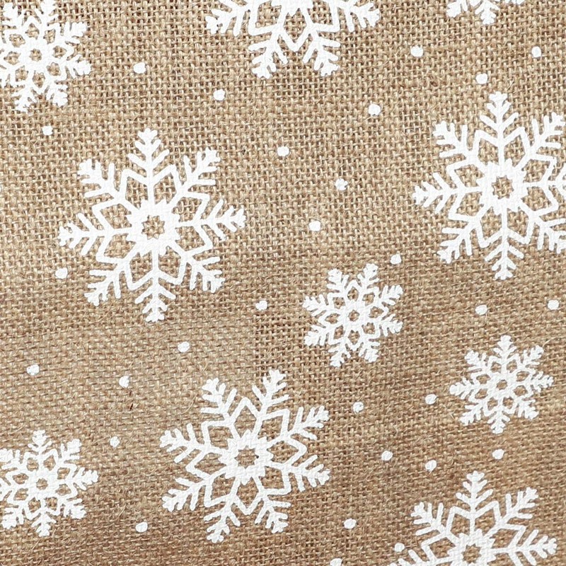 Jute Table Runner Snowflake 5m Burlap Christmas Table Runner