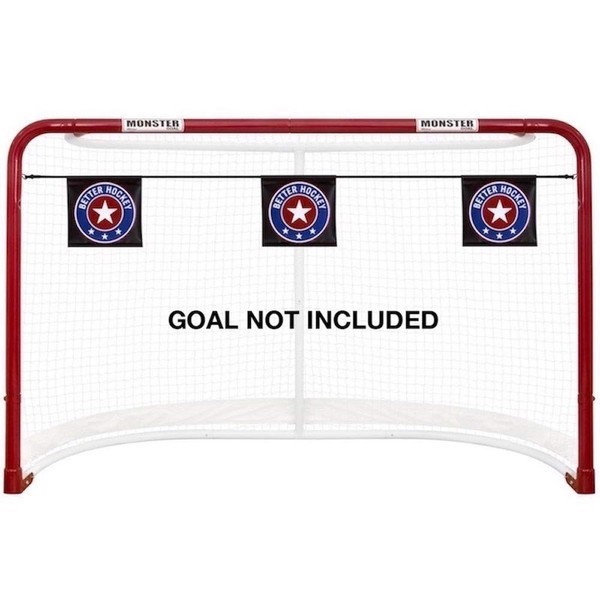 Better Hockey Extreme Goal Targets - Sharp Shooting Training Aid - Helps You Score More Goals - Installed in Seconds - Fits Any Regulation Size Nets - Used by The Pros