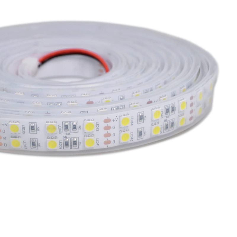 DealLED Super Bright 12V Double Row 600LED LED Strip Light,