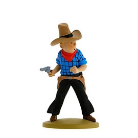 Collection figurine Tintin cowboy 11.5 cm Moulinsart 42191 (2015)