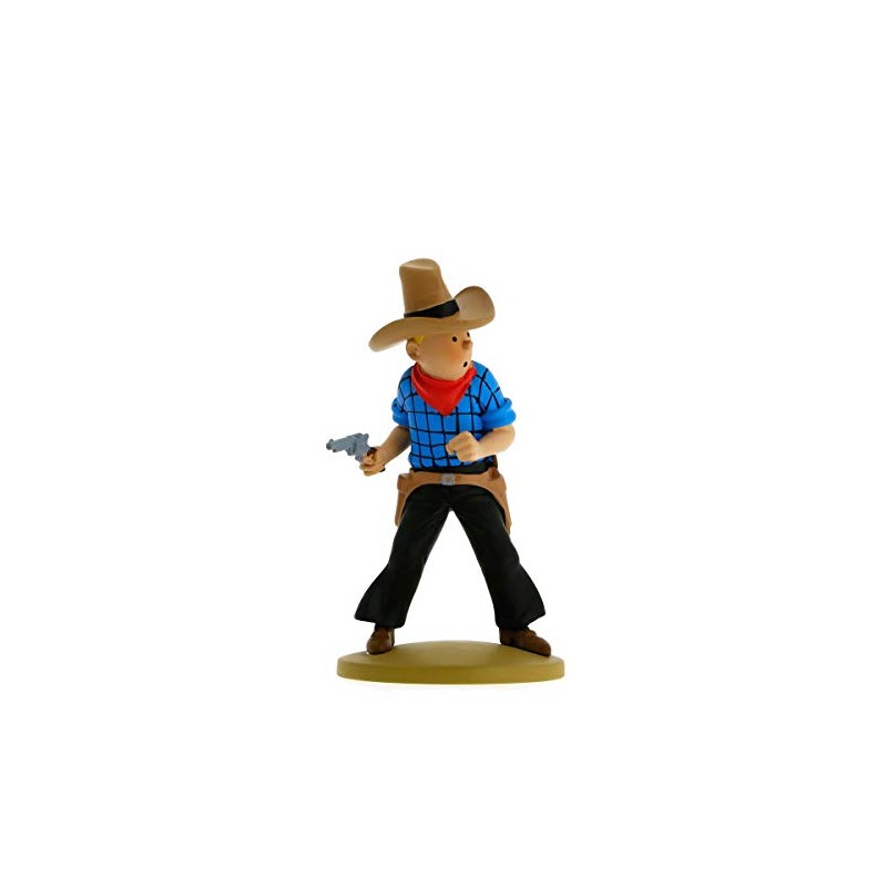 Collection figurine Tintin cowboy 11.5 cm Moulinsart 42191 (2015)