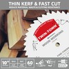 TWIN-TOWN 10-Inch 60 Tooth ATB Finishing Saw Blade with 5/8-Inch