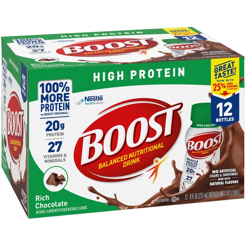 Boost High Protein Balanced Nutritional Drink, Rich Chocolate, Muscle Health