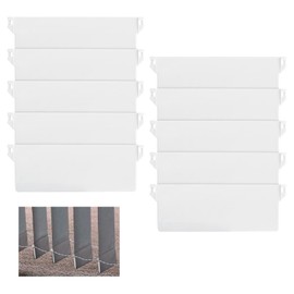 Pack of 10 Slat Curtain Weight Plates, Slat Weights Vertical Blind, Slat Curtain, Replacement Parts Slats, Weights Slat Curtain, for Curtain, Door, Window Accessories (White) (89 mm)