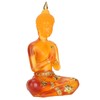 Transparent Sitting Buddha Statue Resin Buddha Figurine Sculpture Home Office