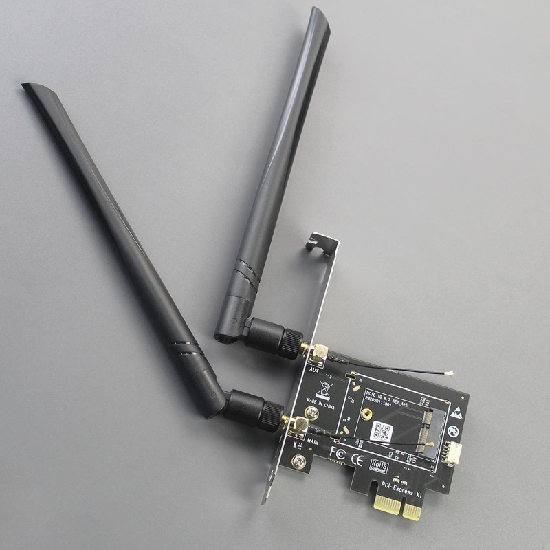 GLOTRENDS WA01 M.2 E Key to PCIe X1 WiFi Bluetooth