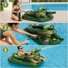 Inflatable Tank Pool Float for Water Play - Camouflage Ride-On