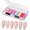Polvo espejo para uñas 6 colores – Brillo alto y