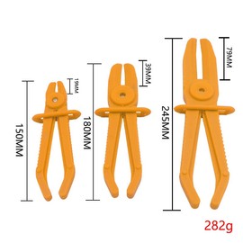 pont du monde Hose Clamp Pliers Line Clamp Pliers Tool Wire (Set of 3) (Yellow)