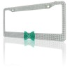 BLVD Clear 7 Rows Bling Diamond Crystal License Plate Frame