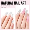 TOMICCA UV Nagellack Glitzer Rosa Set, 4 Farben Transparenter Rosa