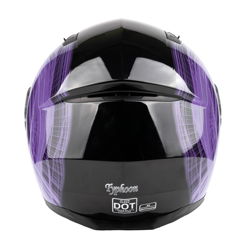 Typhoon TH158 Adult Modular Motorcycle Helmet DOT Dual Visor Full