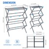 APEXCHASER Clothes Drying Rack, 3-Tier Laundry Drying Rack for Clothes,