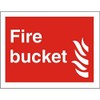 Seco Fire Bucket & Fire Sign 300mm x 200mm 1mm
