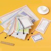 8PCS A5 Mesh Zipper Wallets,4 Colors Plastic Zip Wallets,Plastic Document