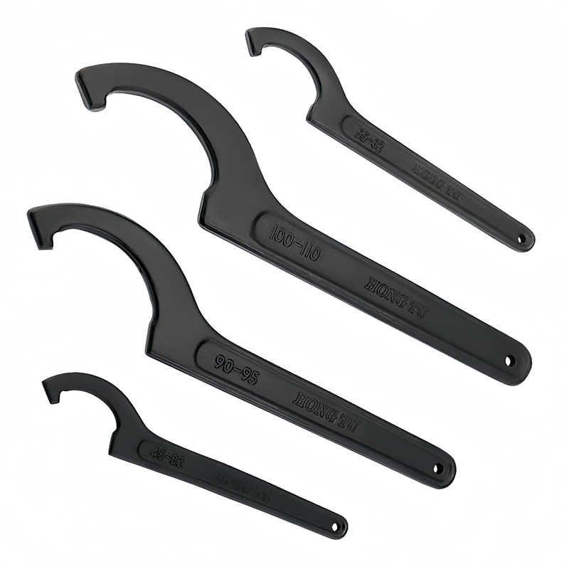 Boxonly C Hook Spanners Wrench Square Hook Wrenches Chuck Multi-Function