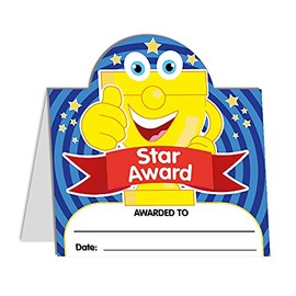 Star Award Mini Stand Up Certificates, Mini Stand Up Certificates, Desktoppers