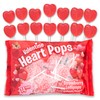 Heart Shaped Lollipops, Individually Wrapped Strawberry Flavored Suckers, Easter Basket