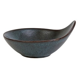 D&V 6 Piece Stōn Porcelain Dinnerware Handled Bowl Set, 4" x 3.5", Twilight