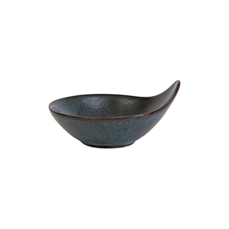 D&V 6 Piece Stōn Porcelain Dinnerware Handled Bowl Set, 4"