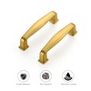 Ravinte 5 Pack Solid 3 Inch Cabinet Handles - Brushed