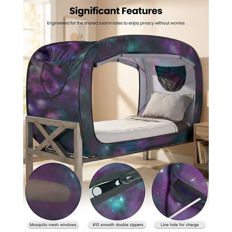 ANC POP Bed Tent Twin Bed Canopy Portable Dream Tent