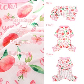 Dog Pajamas Pjs Summer Fall Dog Clothes for Small Dogs Girl Boy, Soft Stretchy Tiny Chihuahua Yorkie Puppy Clothes Doggie Onesies Cat Pet Jammies Outfit