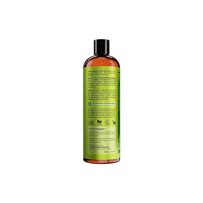 Seven Minerals - Gel de Aloe Vera - 99% Orgánico