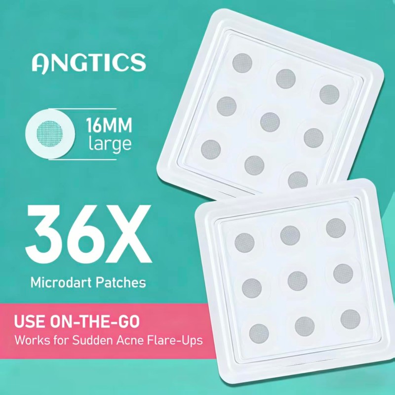 ANGTICS Pimple Patches Microdart, Zit Patches with Microdart Technology