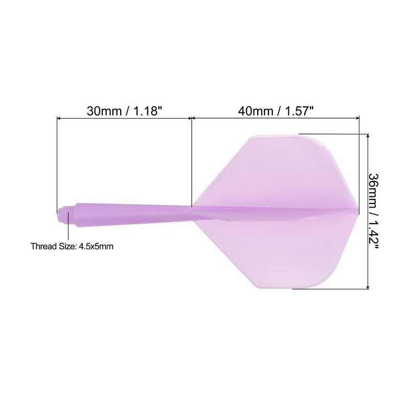PATIKIL 3 Piece Integrated Dart Shaft and Flight Lightweight Dart
